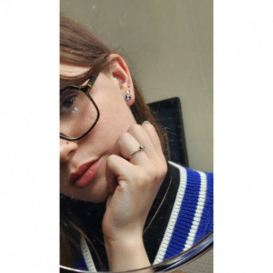 Boucles d'oreilles femme boucles d'oreille or blanc et topaze blue London JOELLI