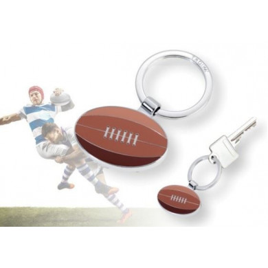 Porte-clés original homme ballon de rugby TROIKA
