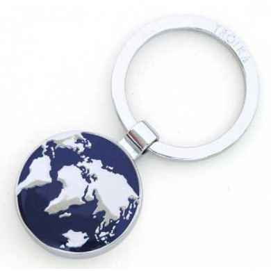 Porte-clés original mappemonde globe bleuTROIKA