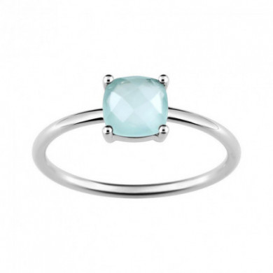 Bague or 18 carats calcédoine verte JOELLI