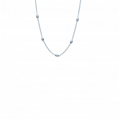 Collier argent femme ovale Influences