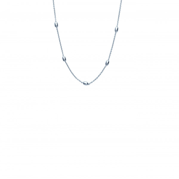 Collier argent femme ovale Influences