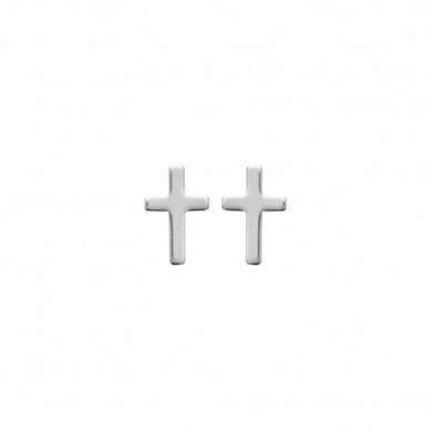 Puce d'oreilles Argent homme forme croix Influences