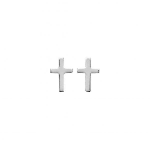 Puce d'oreilles Argent homme forme croix Influences