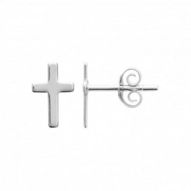 Puce d'oreilles Argent homme forme croix Influences