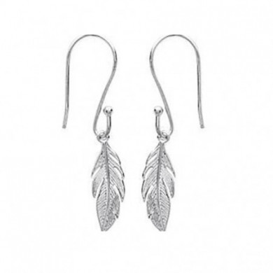 Boucles d’oreilles argent 925 plume Influences