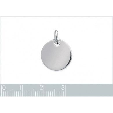 Pendentif argent 925 millièmes médaille ronde Influences