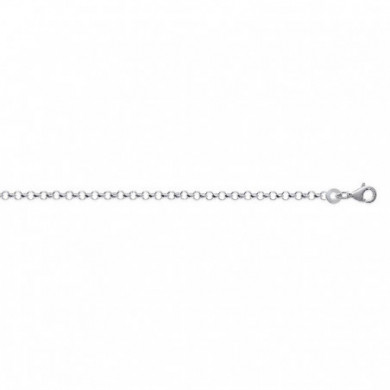 Chaine argent 925 millièmes maille jaseron 2 mm Influences