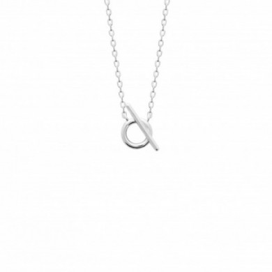 Collier argent femme pendentif rond Influences