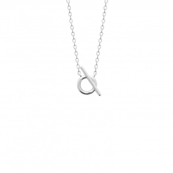 Collier argent femme pendentif rond Influences