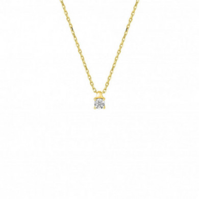 Collier femme diamant or 18 carats