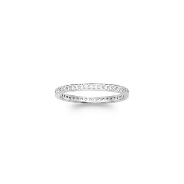 Bague femme argent anneau strass Influences