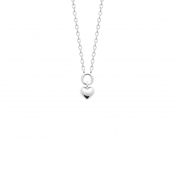 Collier argent femme pendentif coeur Influences