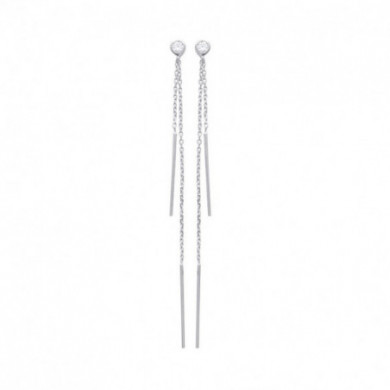 Boucles d’oreilles argent femme oxydes de zirconium Influences