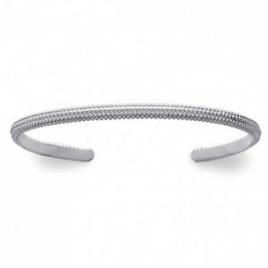 Bracelet jonc argent 925 perlé Influences