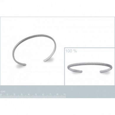 Bracelet jonc argent 925 perlé Influences