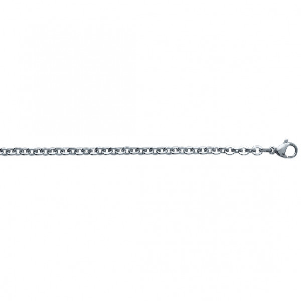 Chaine acier inoxydable maille forçat 3 mm Influences