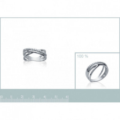 Bague argent 925 oxydes de zirconium Influences