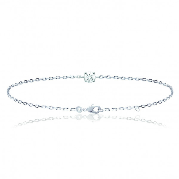 Bracelet argent femme oxyde de zirconium Influences