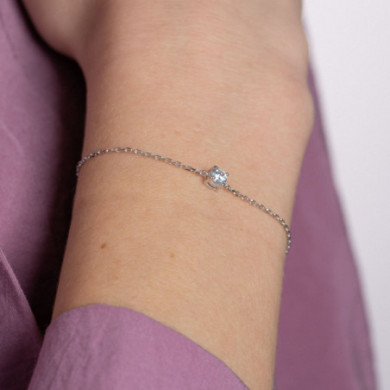 Bracelet argent femme oxyde de zirconium Influences