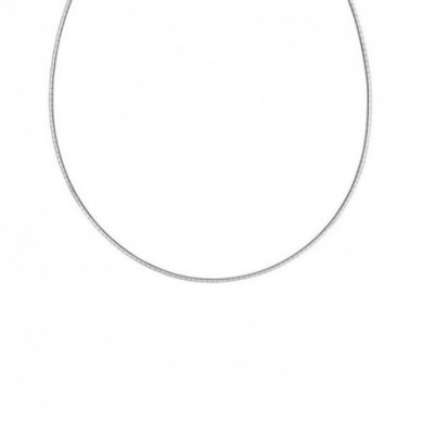 Collier Femme Argent Oméga cable rond semi rigide 1,3mm