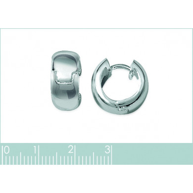 Mini créoles argent 925 bombé Influences