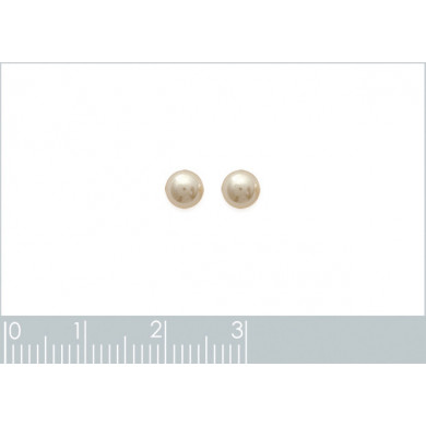 Boucles d’oreilles argent, puces forme boule 5 mm Influences