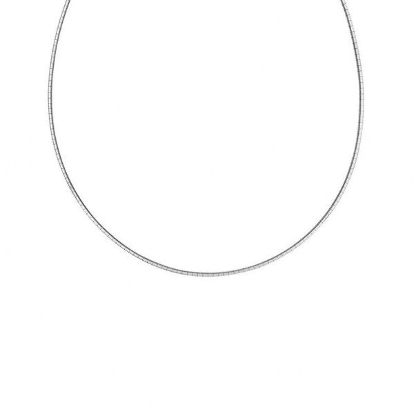 Collier Femme Argent Oméga cable rond semi rigide 1,9mm