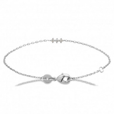 Bracelet argent femme oxydes de zirconium Influences