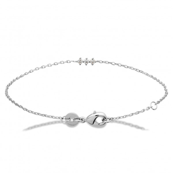 Bracelet argent femme oxydes de zirconium Influences