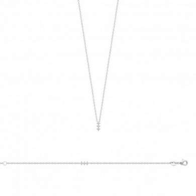 Bracelet argent femme oxydes de zirconium Influences