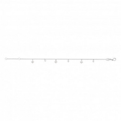 Bracelet argent femme oxydes de zirconium Influences