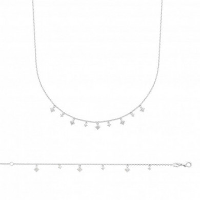 Bracelet argent femme oxydes de zirconium Influences