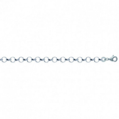 Bracelet argent 925 millièmes maille jaseron 6 mm Influences