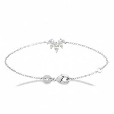 Bracelet argent femme oxydes de zirconium Influences