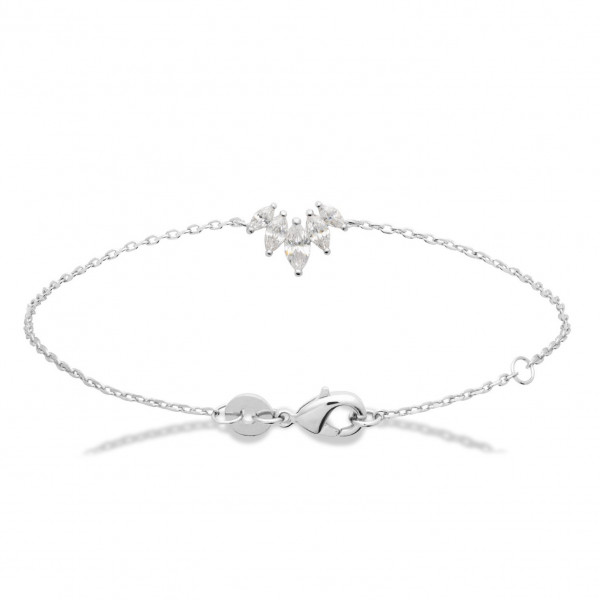 Bracelet argent femme oxydes de zirconium Influences