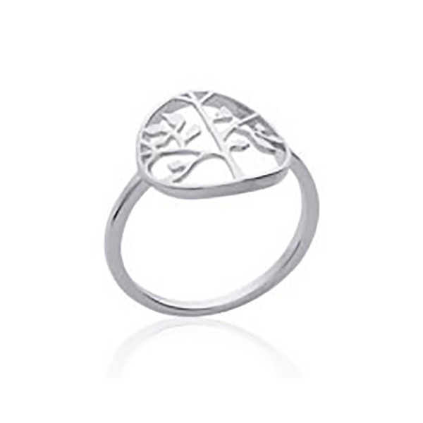Bague argent rhodié arbre de vie influences.
