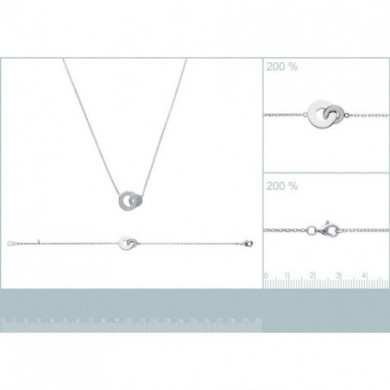 Collier argent 925 millièmes menotte Influences