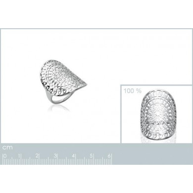 Bague argent 925 soleil ajouré Influences