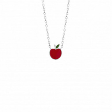 Collier argent enfant pendentif pomme Influences