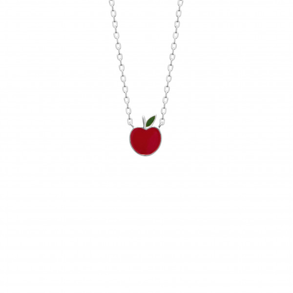 Collier argent enfant pendentif pomme Influences