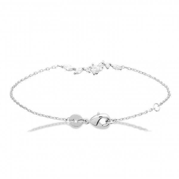 Bracelet argent femme oxydes de zirconium Influences