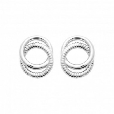 Puce d'oreilles Argent forme ronde Influences