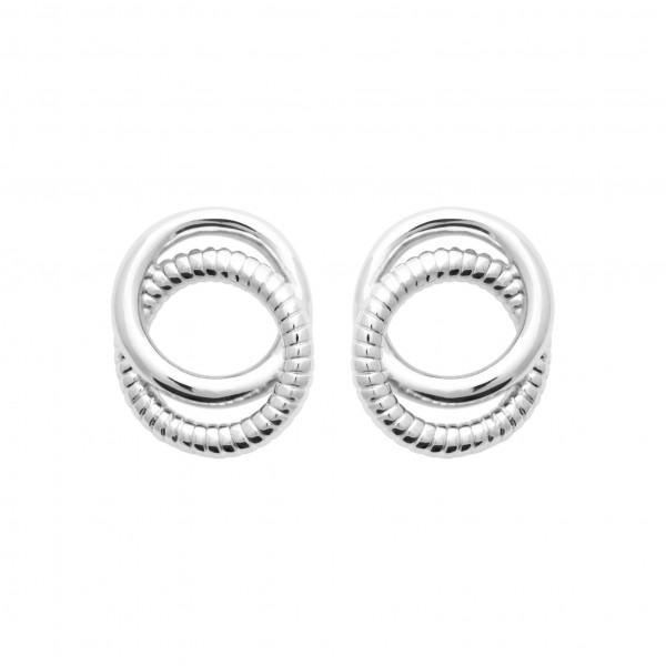 Puce d'oreilles Argent forme ronde Influences