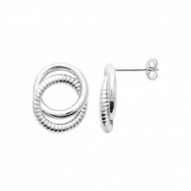 Puce d'oreilles Argent forme ronde Influences