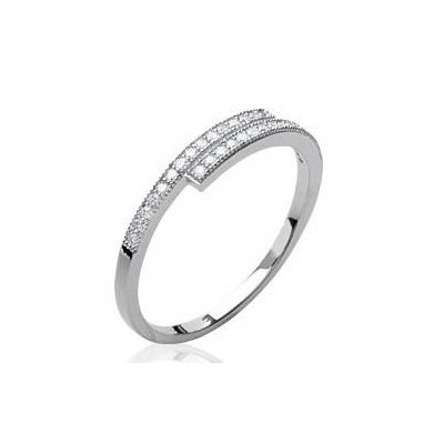 Bague femme argent zirconium Influences
