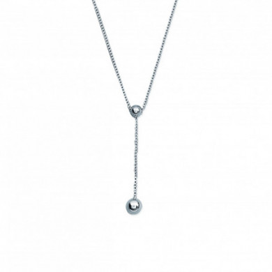 Collier argent femme Y Influences