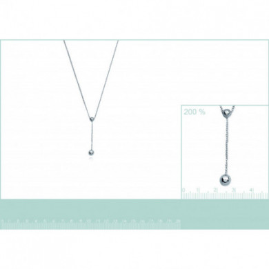 Collier argent femme Y Influences