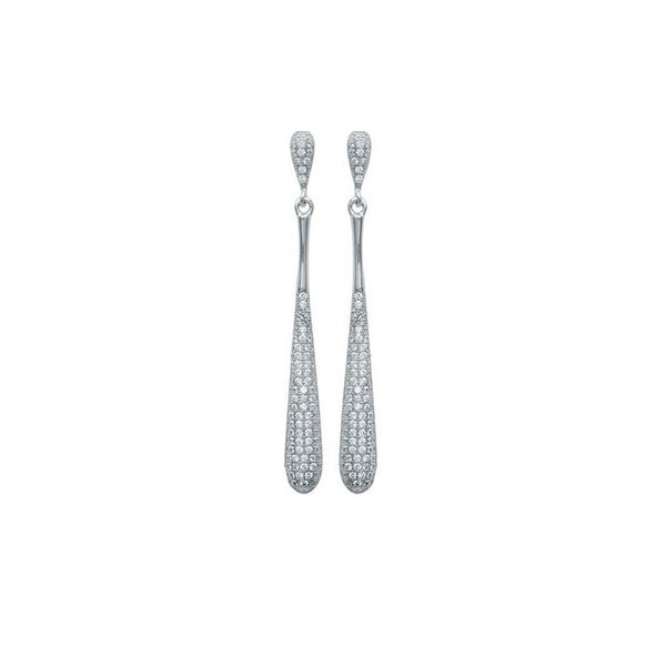 Boucles d'oreilles argent et oxydes de zirconium Influences