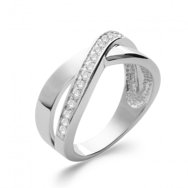 Bague argent femme oxydes de zirconium Influences